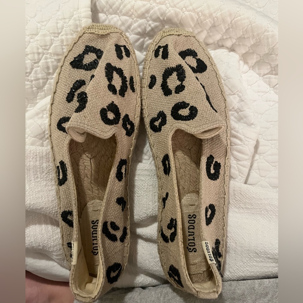 Soludos Cheetah Espadrilles - Size 10
